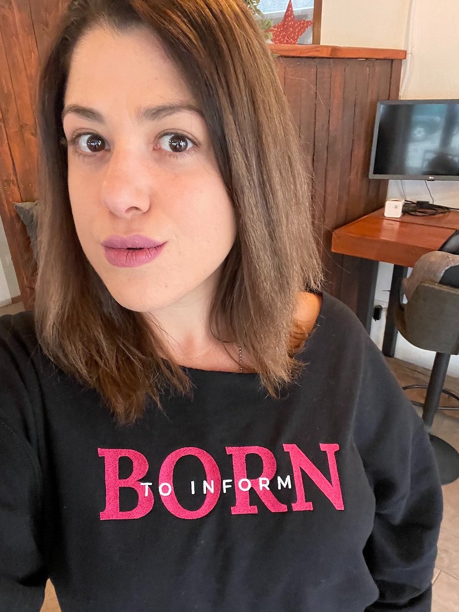 Born to Inform Embroidered Sweatshirt product image (1)