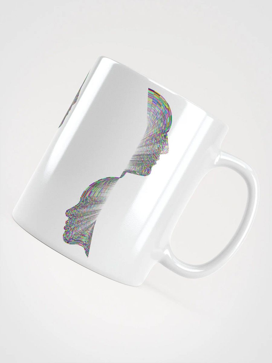 White Glossy Coffee mug-Left and Right Half Face product image (4)