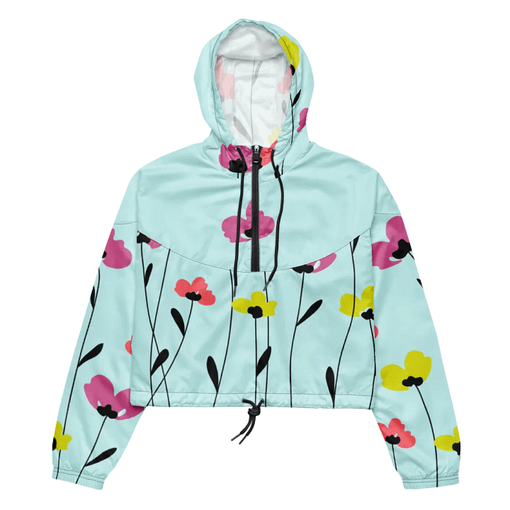 Floral Breeze Cropped Windbreaker product image (2)