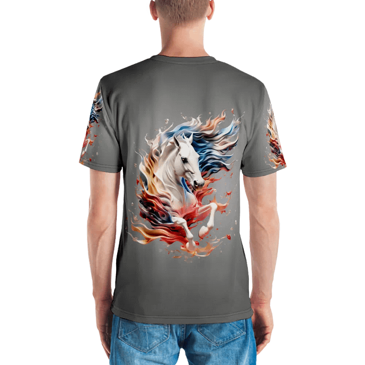 White Horse Running T shirt product image (2)