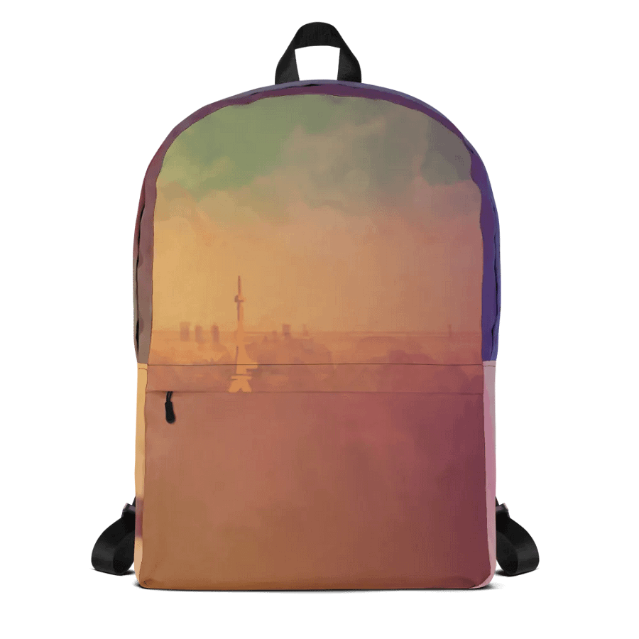 Paris Watercolor Art Backpack product image (1)
