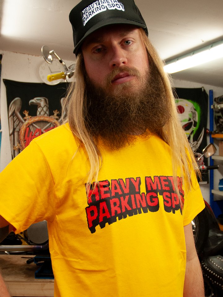 Bold Logo - Red on Yellow T-shirt product image (1)