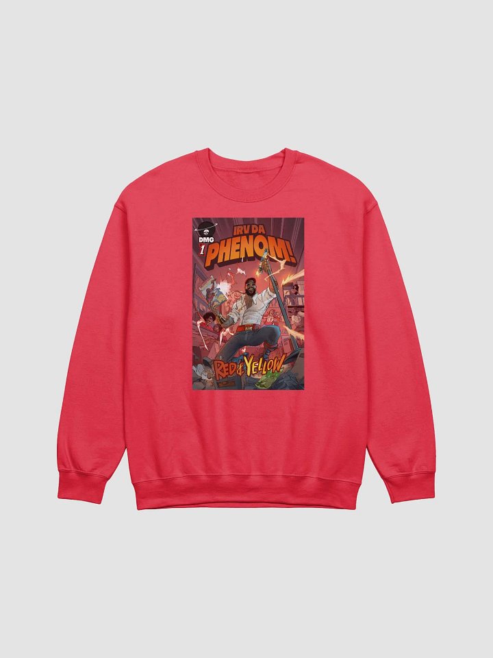 IRV DA PHENOM RED AND YELLOW DEADPOOL EDITION CREW NECK SWEATSHIRT product image (1)