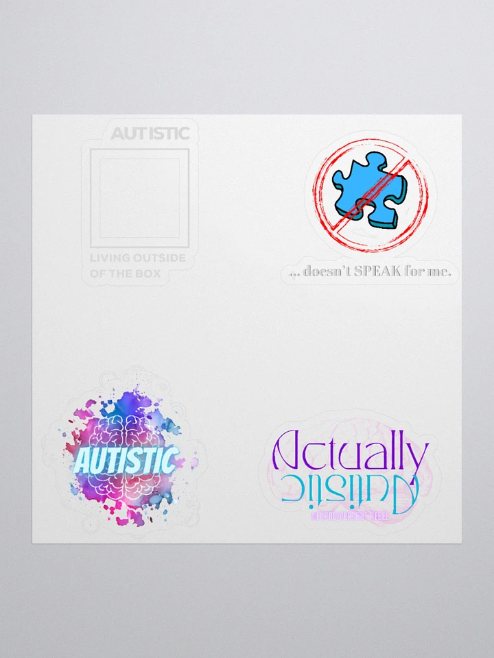4 Pack - Autistic Pride Vinyl Stickers product image (1)