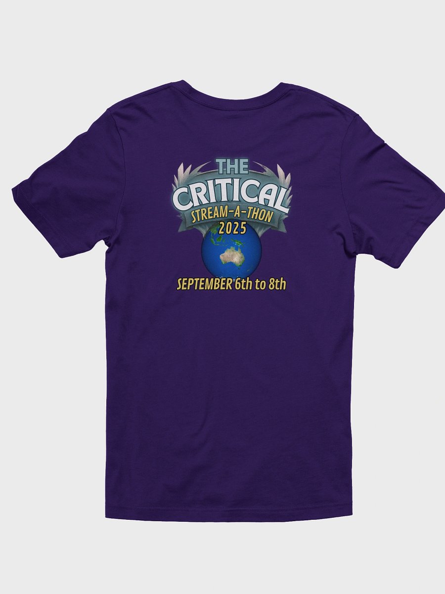 CRITICAL Tee – Limited Edition Stream-A-Thon Shirt product image (2)