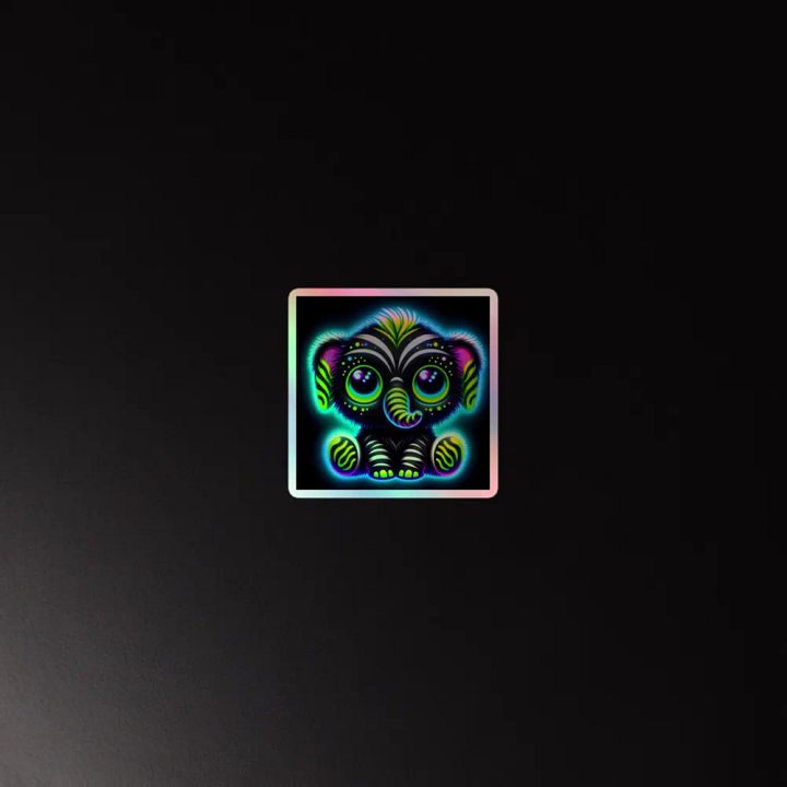 Neon Elephant Dreams Holographic Sticker Sheet product image (4)