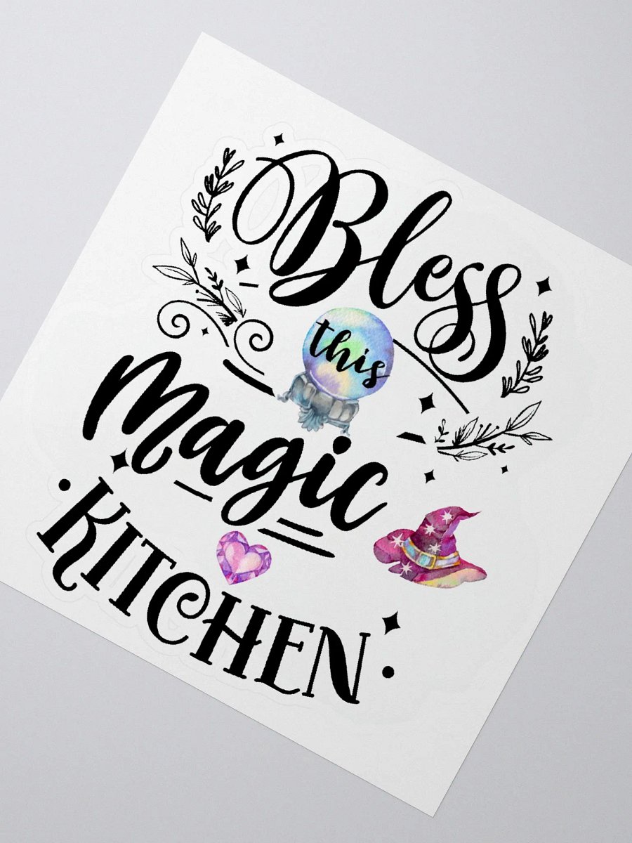 Bless This Magic Kitchen STICKER - Witchy, Kitchen Witch, Magic Kitchen Gift product image (2)
