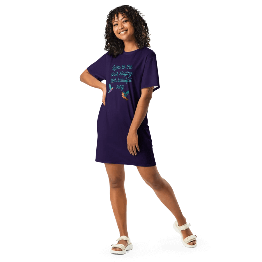 Listen to the birds singing their beautiful song - T Dress product image (10)