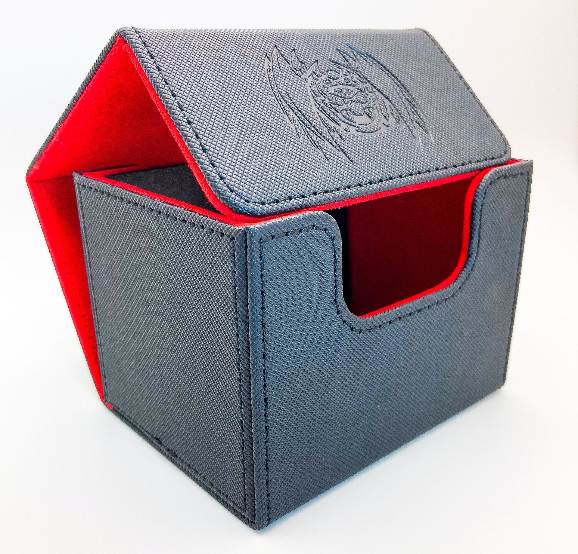 100+ Card Black & Red Spider Deck Box product image (1)