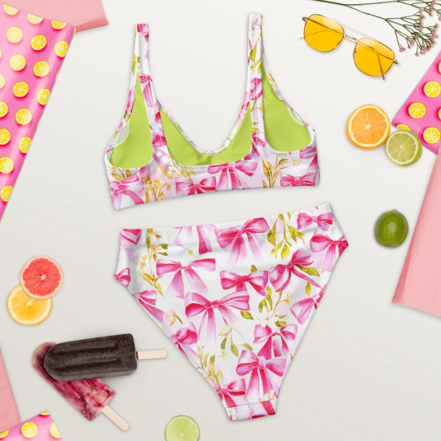 Feminine Floral Ribbon All-Over Bikini product image (10)