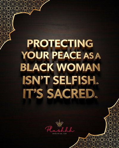 Protecting your peace as a Black woman isn’t selfish.
It’s sacred. 👑❤👑
#protectyourpeace  #blackwomenboundaries  #softlifeess...