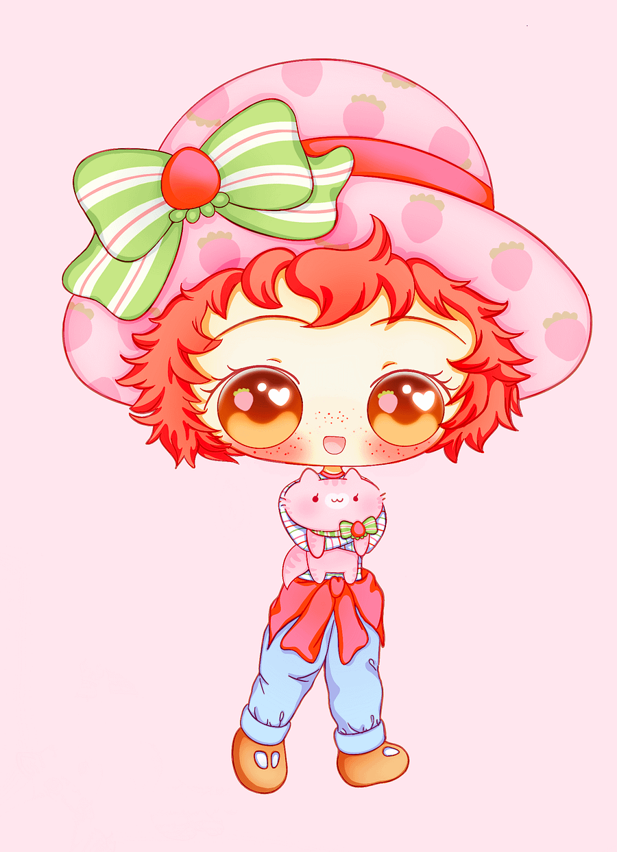 Strawberry Shortcake Girls Sticker / Print product image (2)