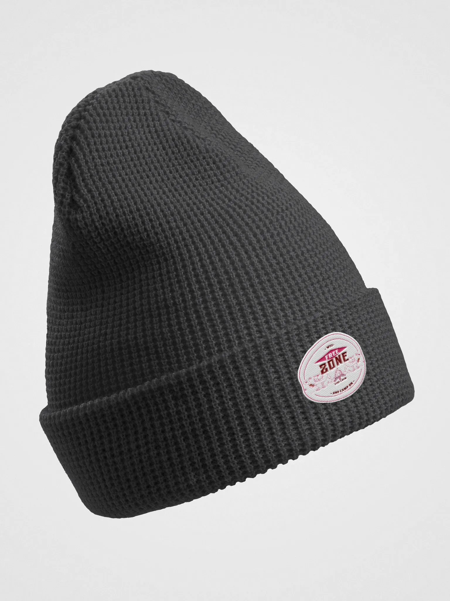 Wi-Fi-Free Zone: Stay Calm and Camp On camping holiday beanie product image (3)