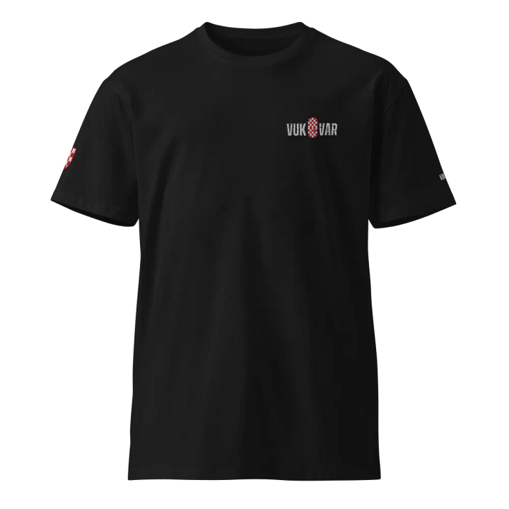 VUKOVAR Shield Distressed Ušivani Logotipi T-Shirt product image (2)