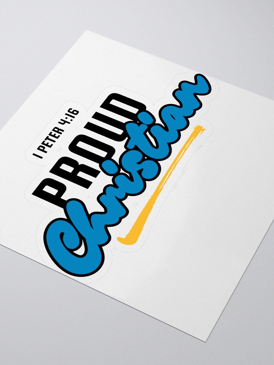 1 Peter 4:16 - Proud Christian Kiss Cut Stickers product image (3)