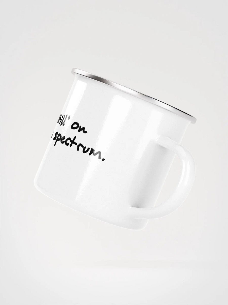 *still* on the spectrum. Enamel Mug product image (2)