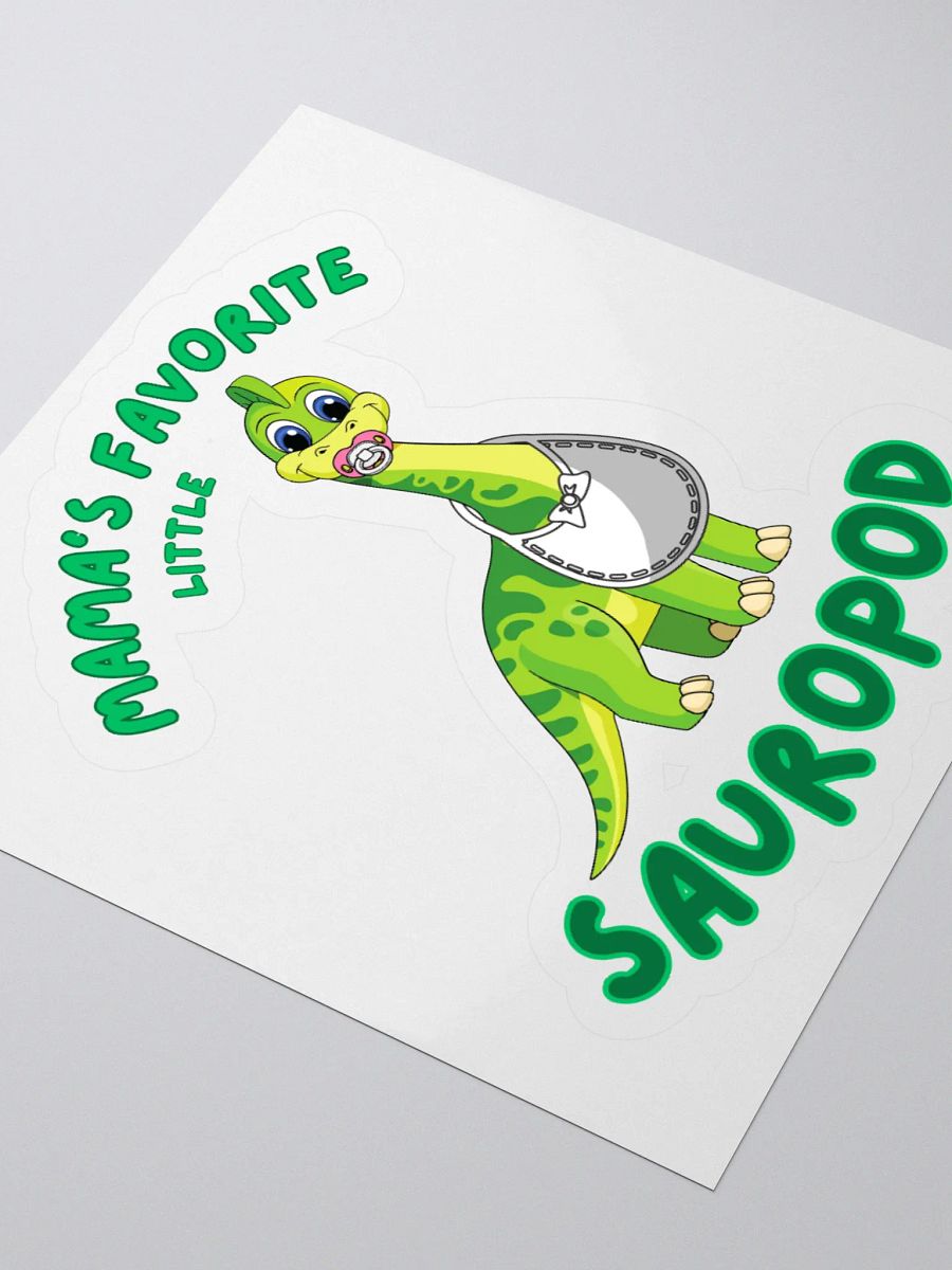 Mama's Favorite Little Sauropod - Kids Dinosaur Sticker product image (9)