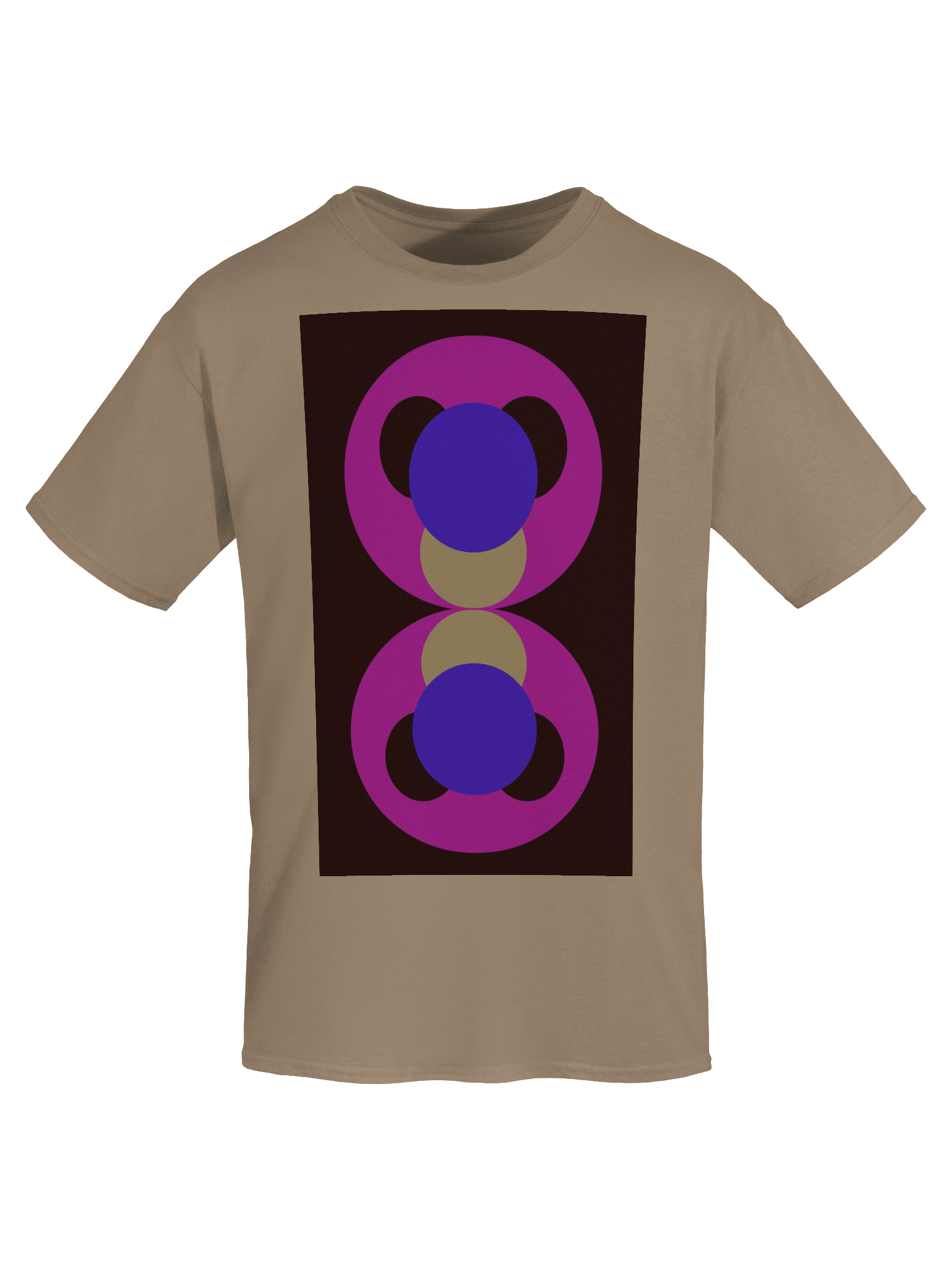 Magenta Symmetry Geometric T-Shirt product image (7)