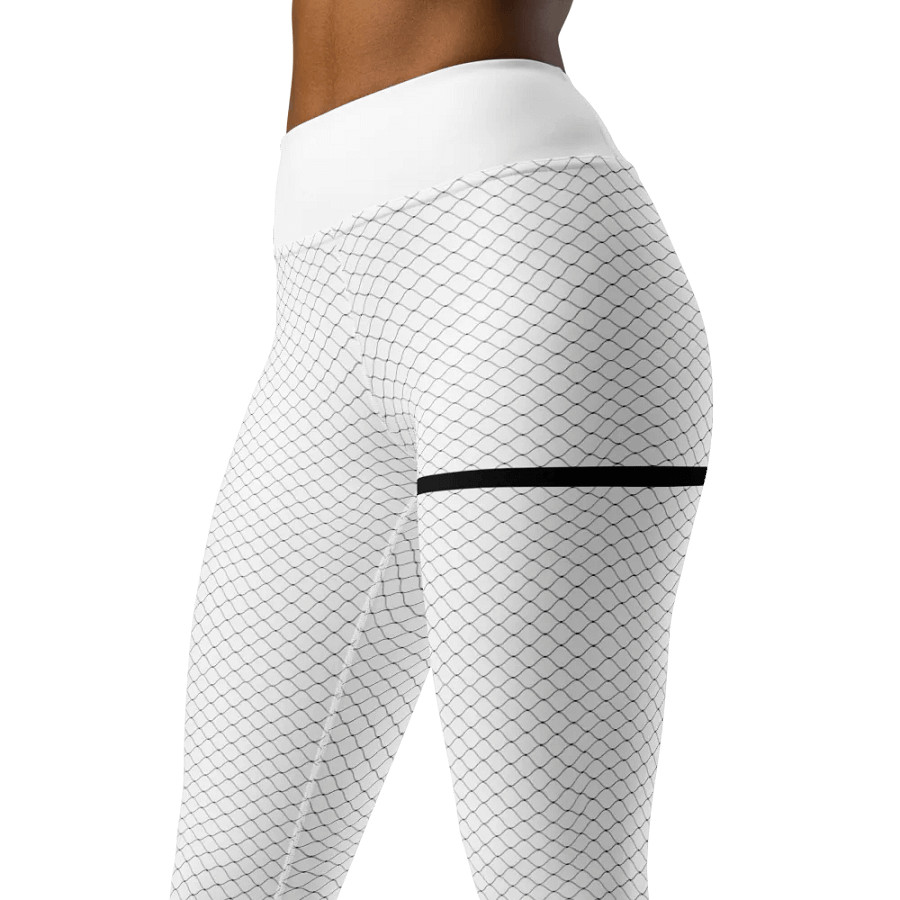fishnet tech leggings - 82% polyester product image (1)