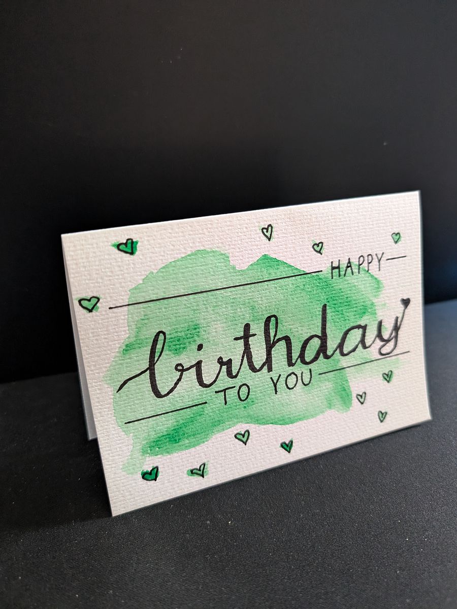 Birthday Card "HAPPY birthday TO YOU" product image (2)
