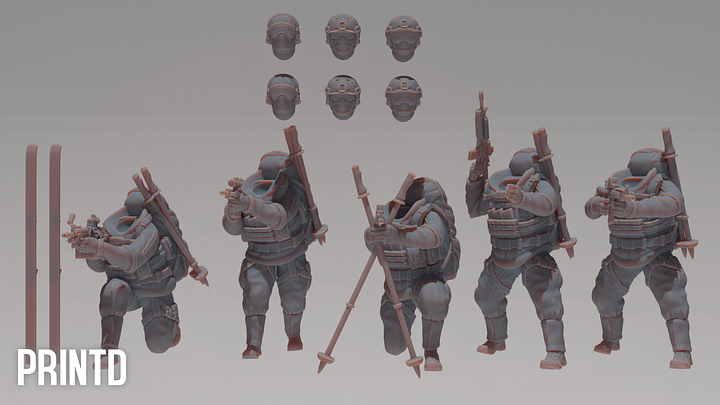 Arctic Navy Seals - Modern Warfare Wargame Hobby Resin Scale Models product image (2)