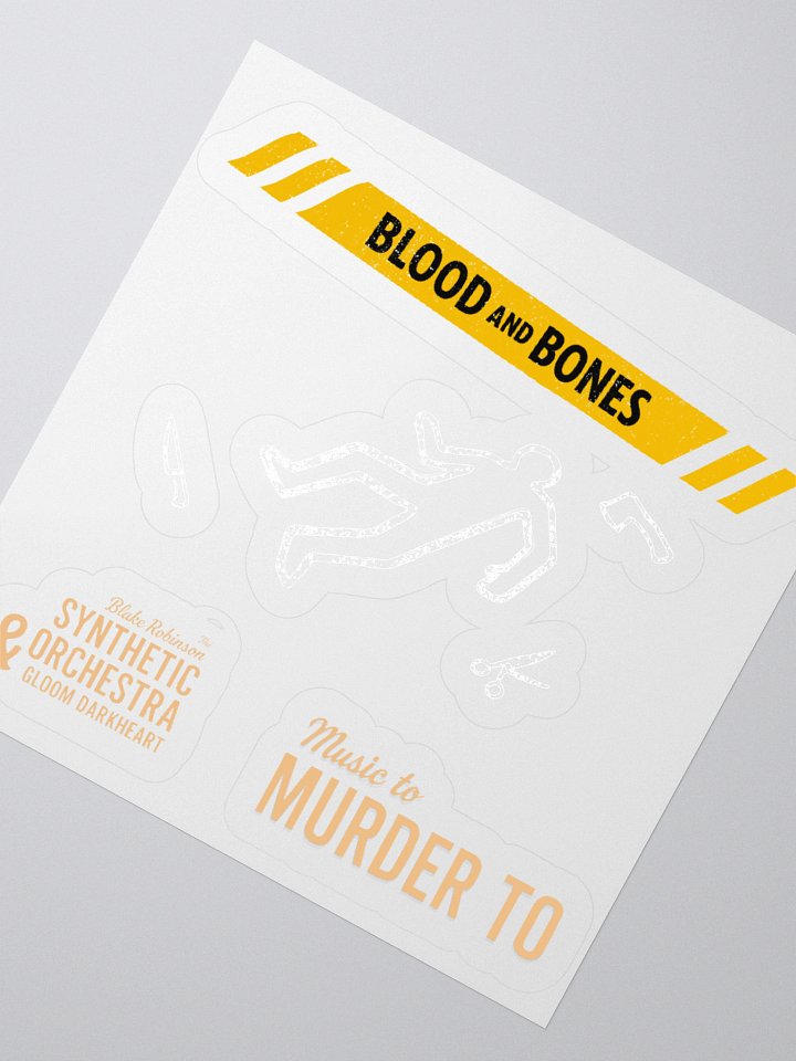 Blood and Bones Kiss Cut Stickers product image (2)