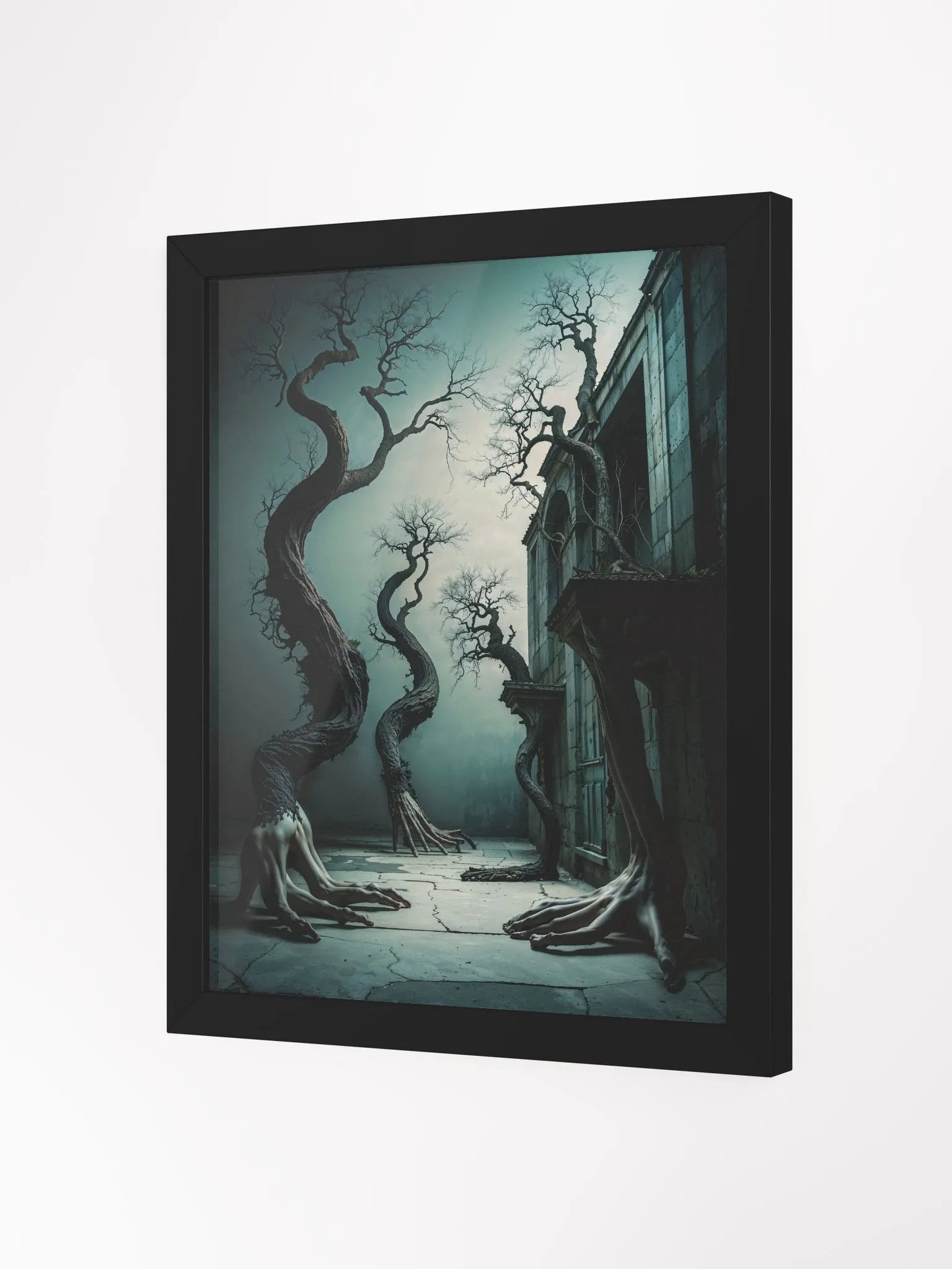 Surreal Muscular Trees Framed Print product image (11)