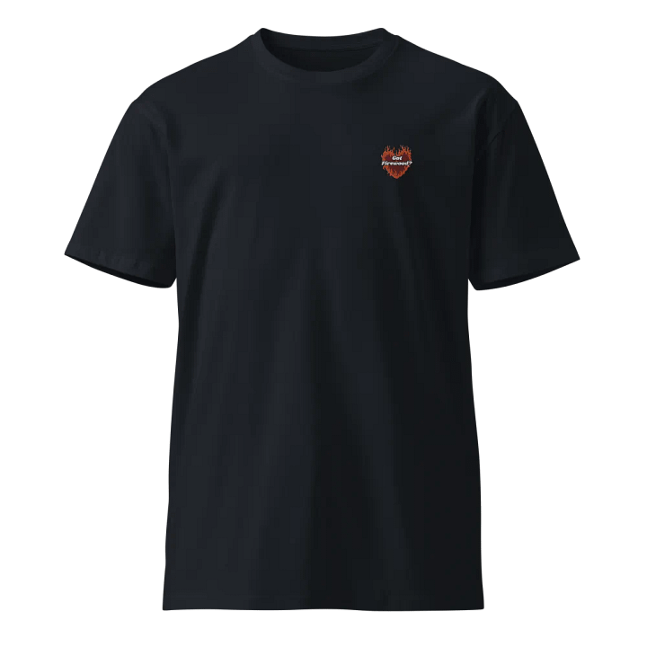 Flaming Heart - Got Firewood? | Embroidered Tee product image (9)