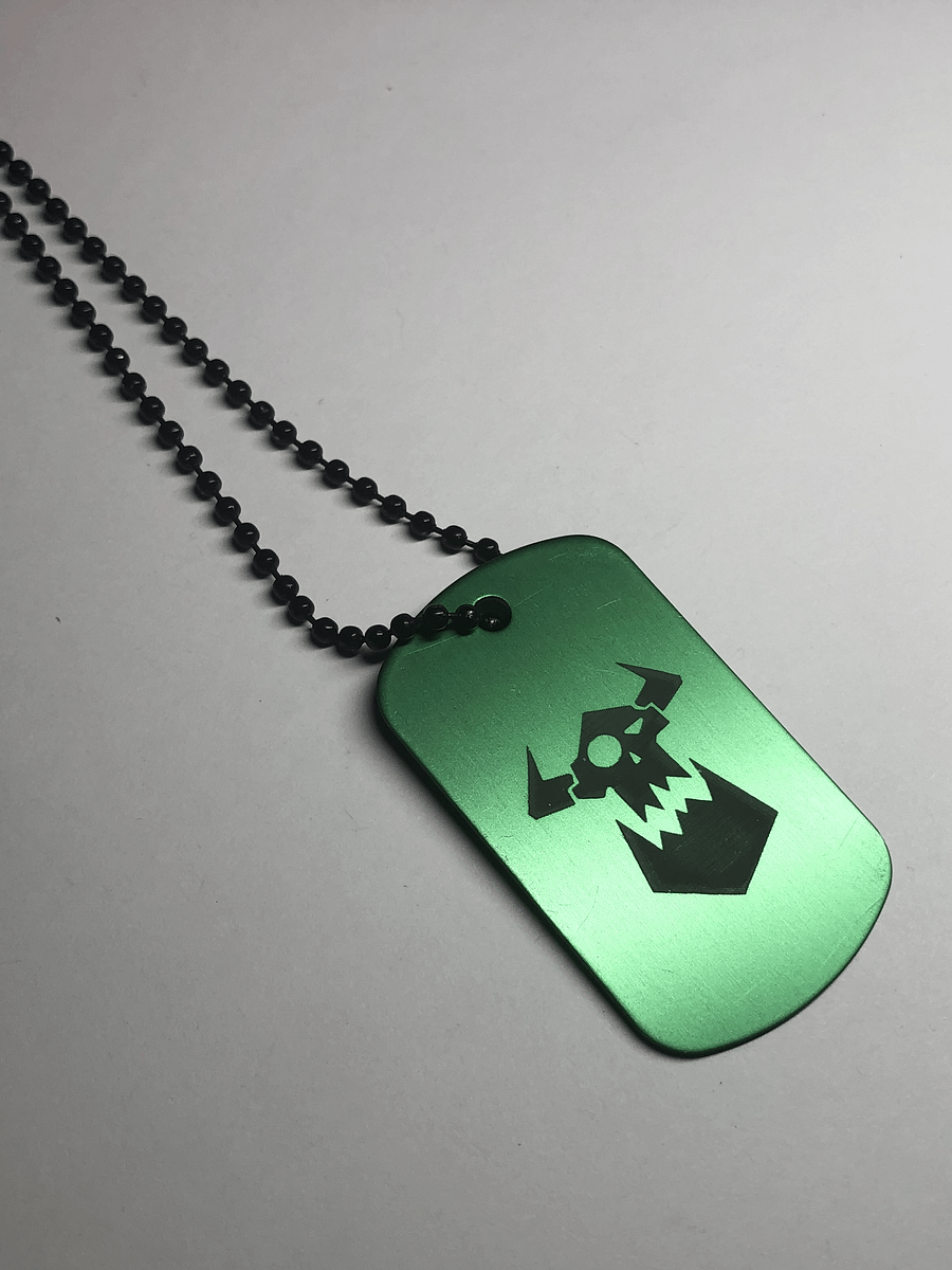 THE WAAAGH - Engraved Dog Tag Pendant Necklace product image (4)