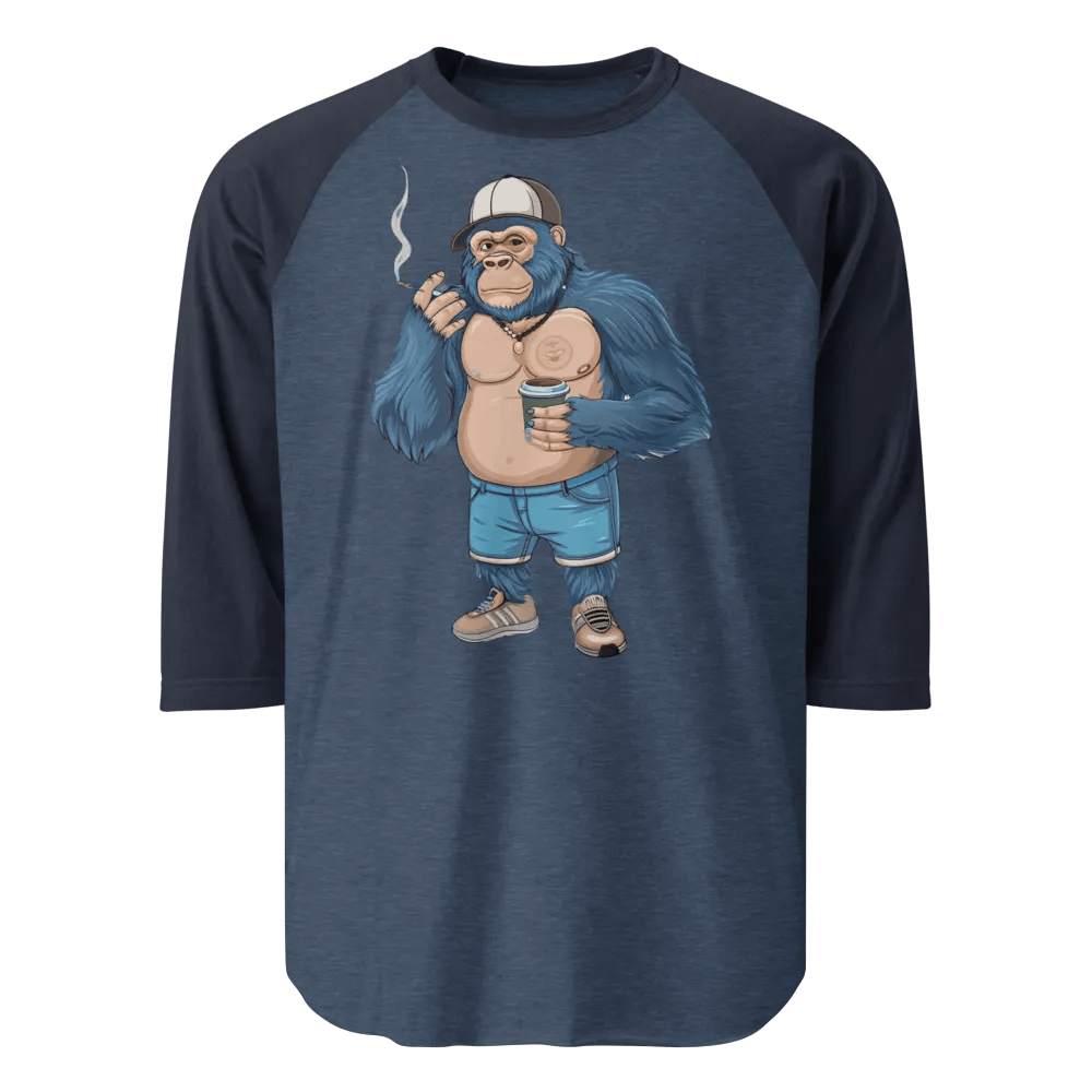 Blue Gorilla Jersey Raglan Tee product image (2)