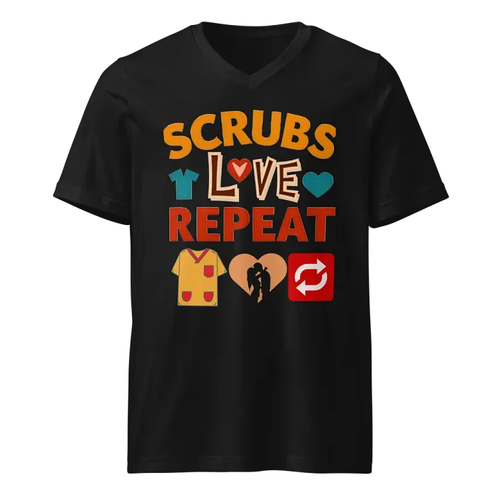 Scrubs ,Love, Repeat V-Neck Tee product image (1)
