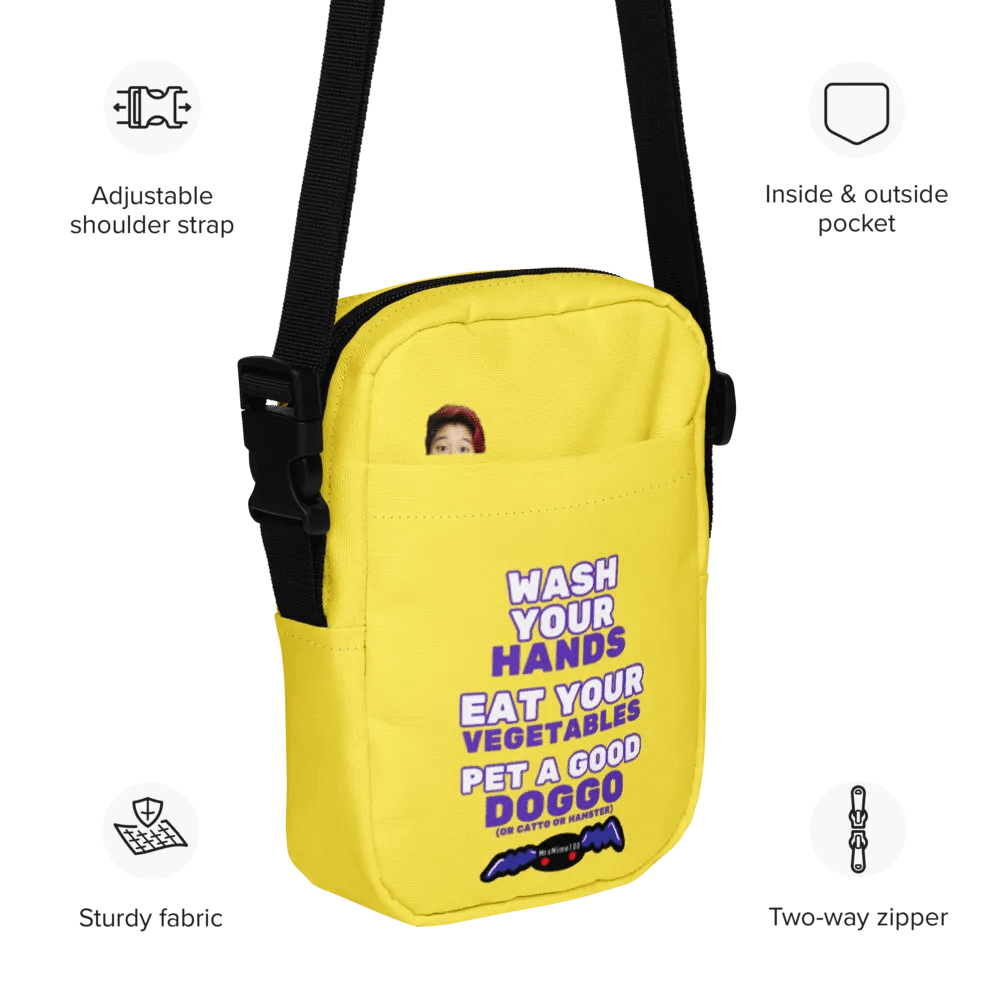 Wash Your Hands, Eat your Veggies, Pet a Doggo (Instinct Crossbody Bag) product image (11)