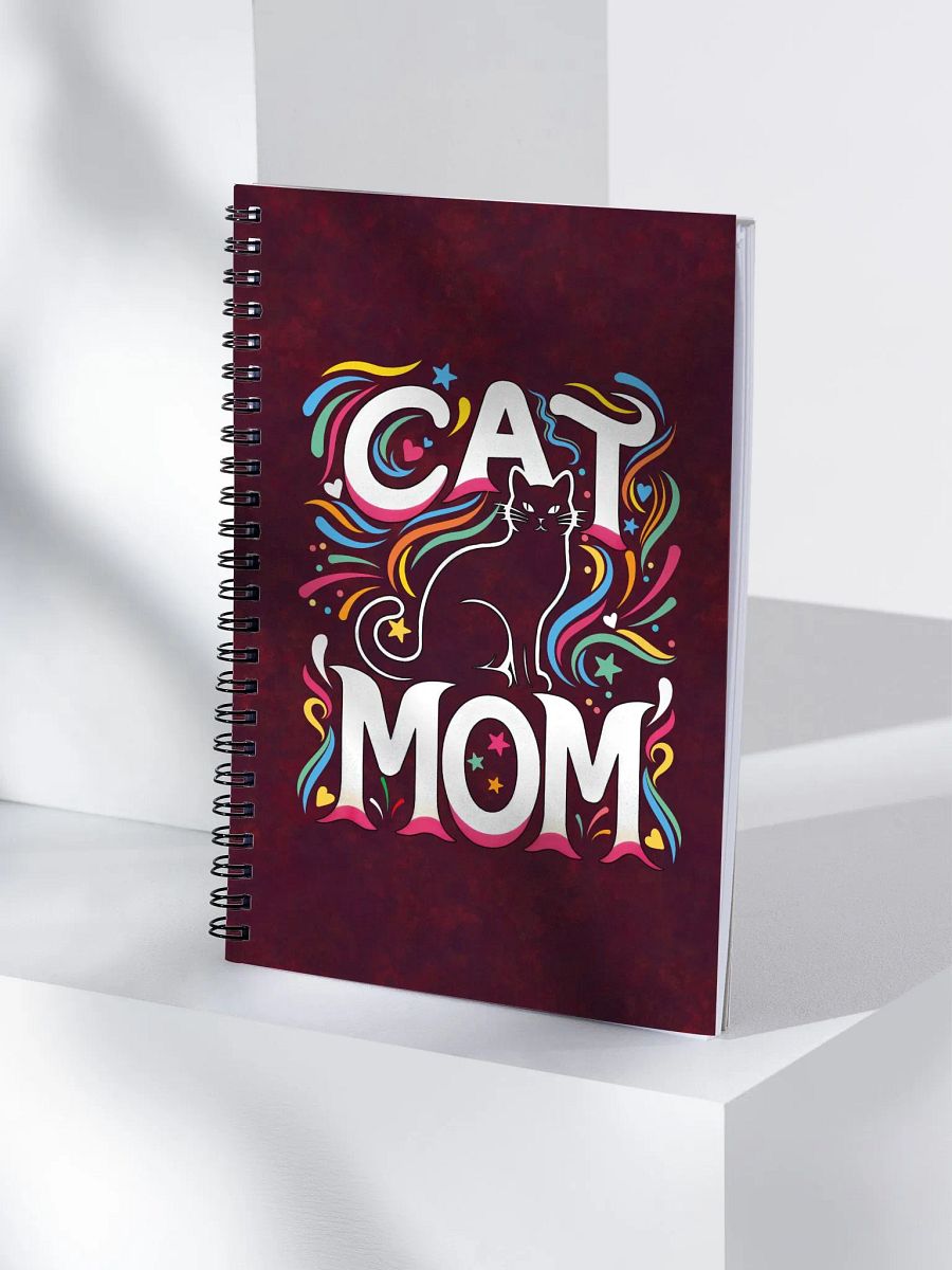 Cat Mom Vibes Spiral Notebook product image (4)