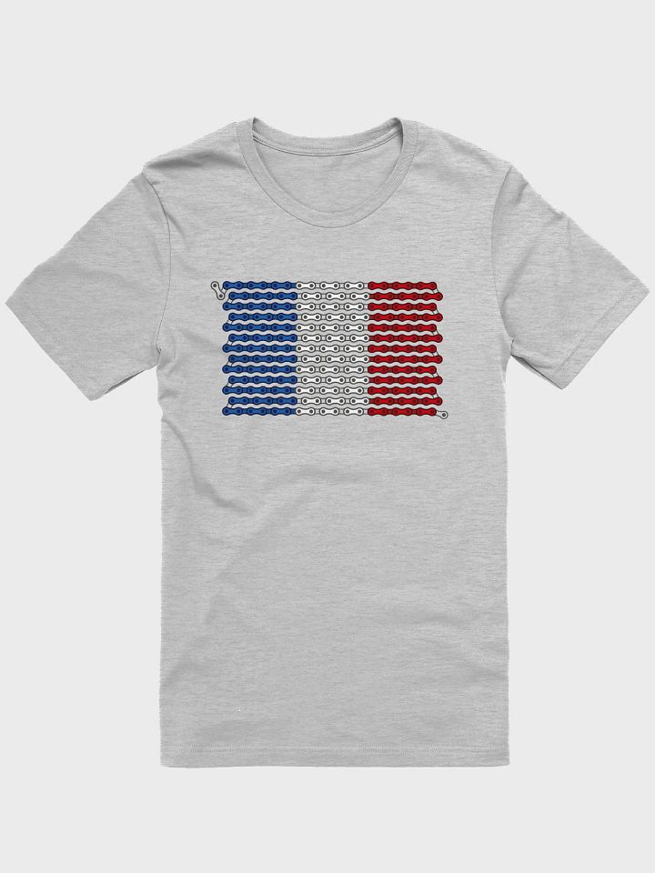 France Bike Chain Flag on Light Color Supersoft Tee product image (5)
