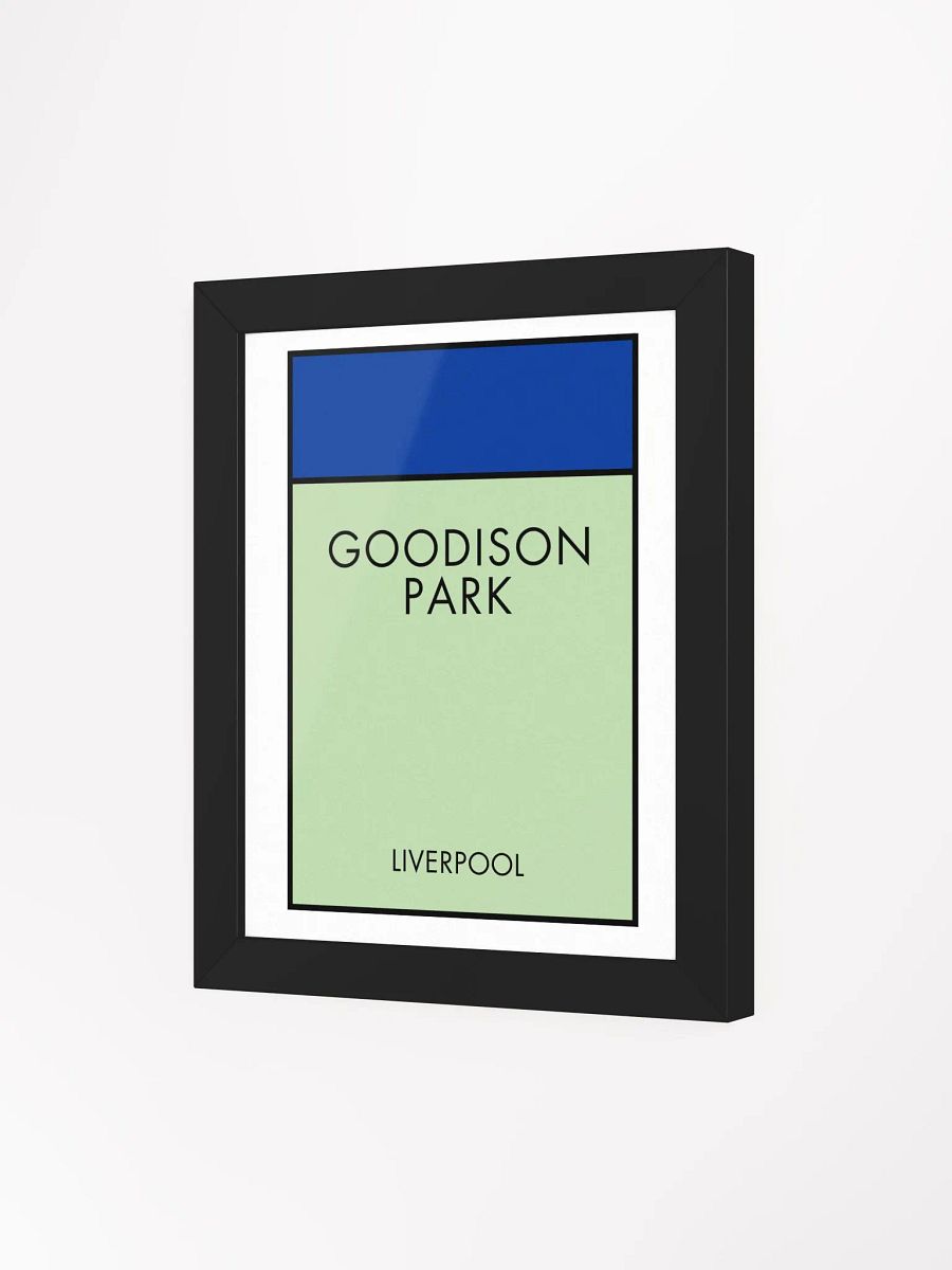 Goodison Park Liverpool Monopoly Title Art Framed Print product image (1)