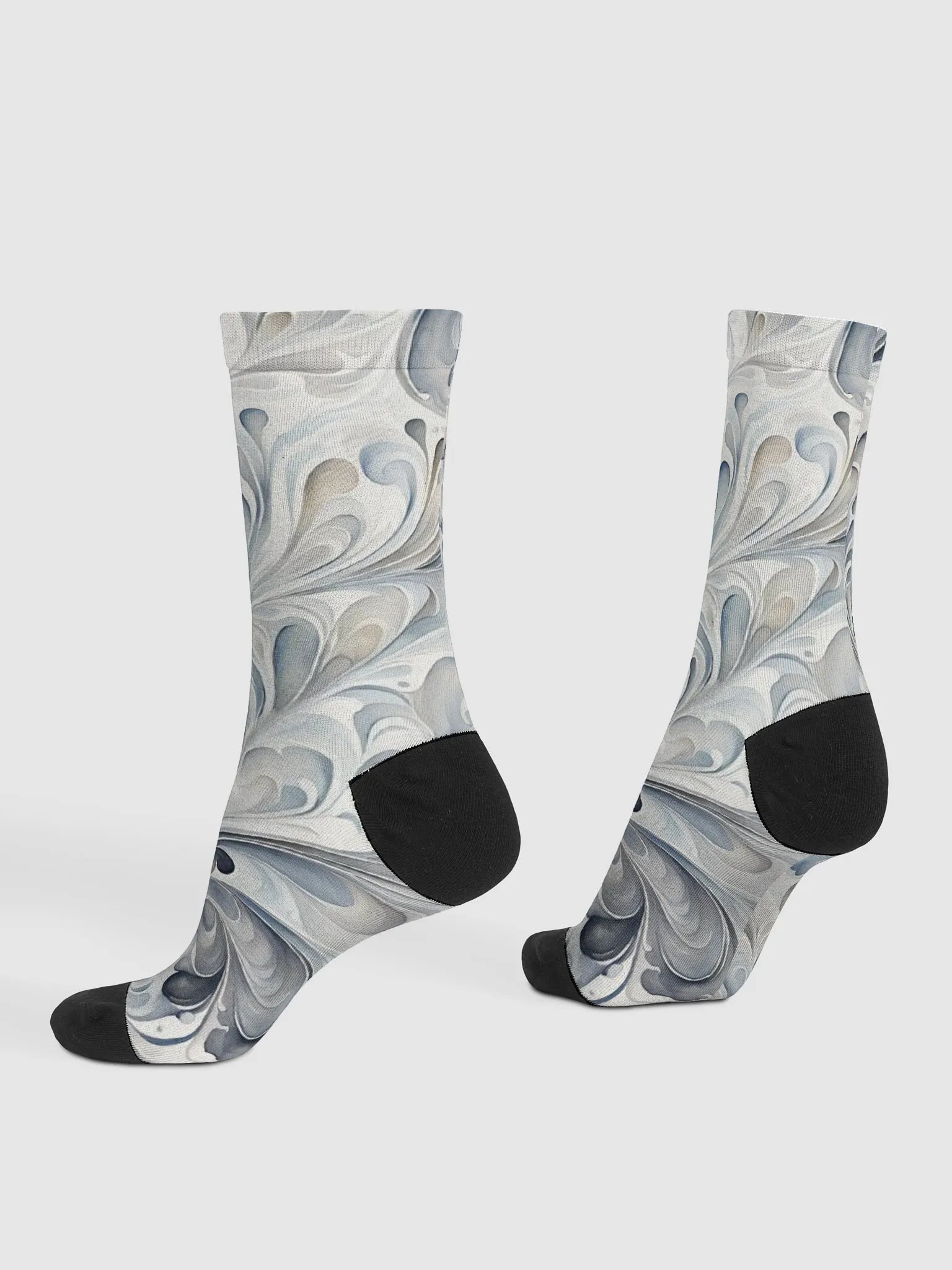 Gray Fractals Socks product image (4)