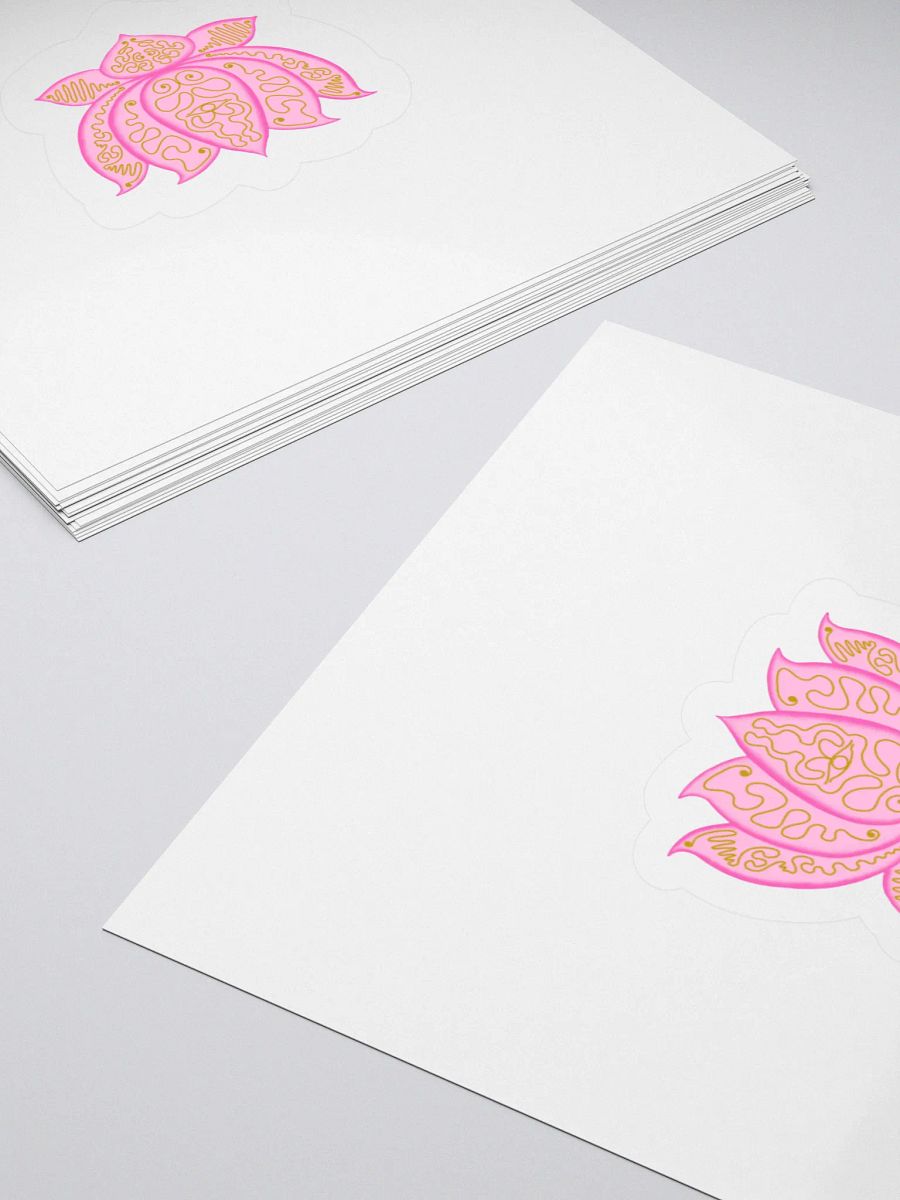 Golden Lotus Kiss Cut Stickers product image (4)