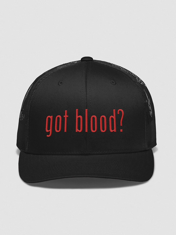 got blood? embroidered trucker hat product image (4)
