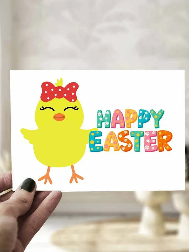 Cute Chick Happy Easter Card product image (1)