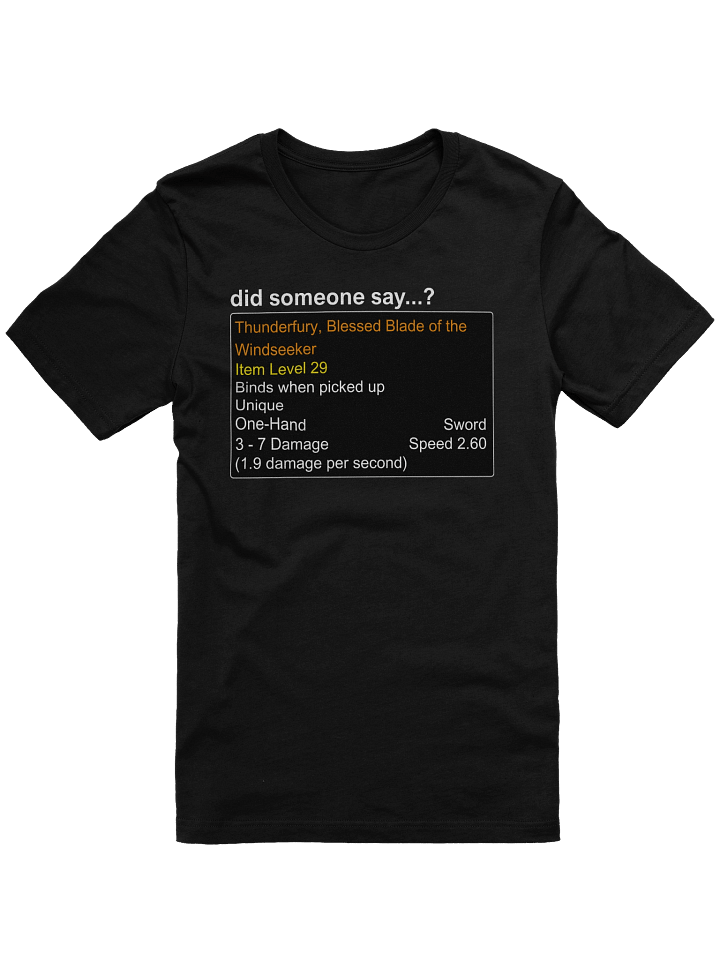 Thunderfury T-Shirt product image (1)