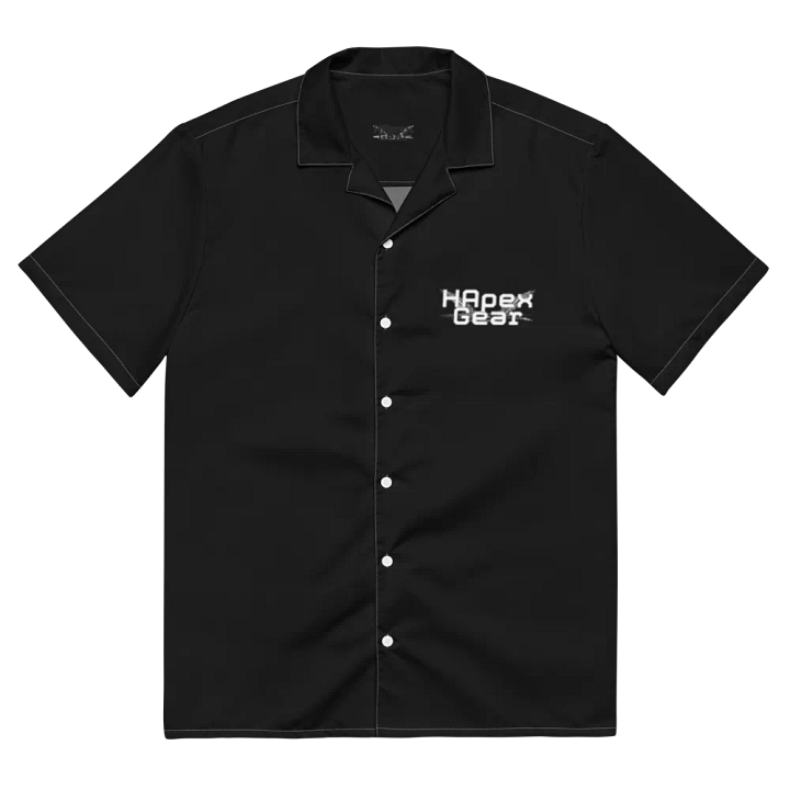 White HApex Gear White Logo Black Hawaiian Shirt product image (2)