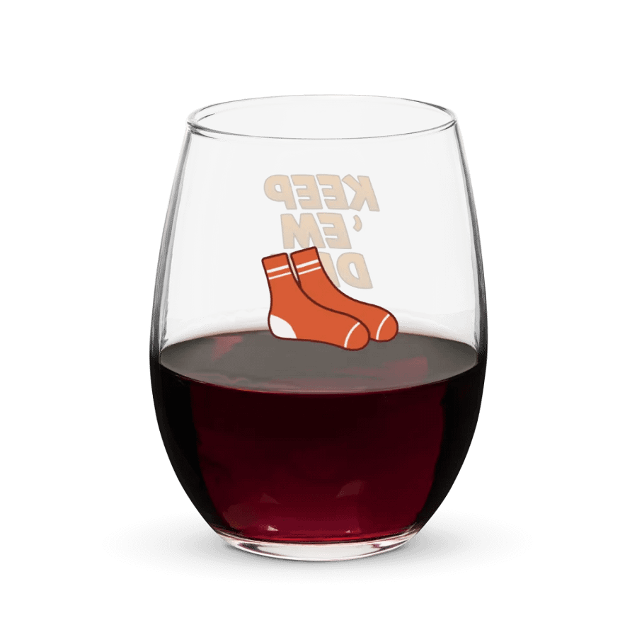 "Keep 'Em Dry" Wine Glass product image (3)