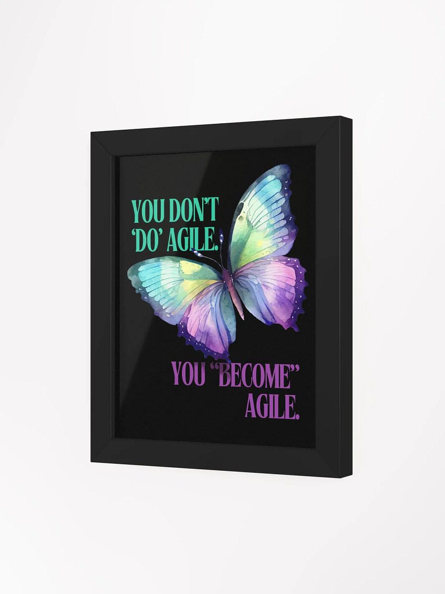 Become Agile: Eco-Friendly Ayous Wood Framed Matte Poster product image (25)