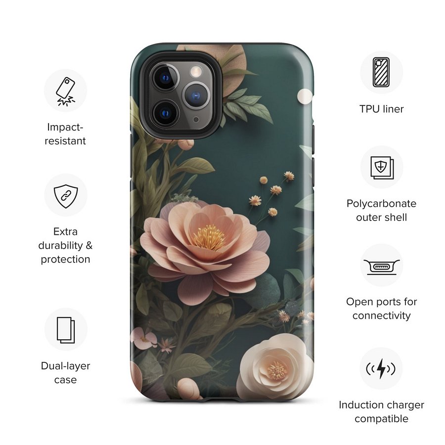 Paper Floral Bliss iPhone® Tough Case product image (93)