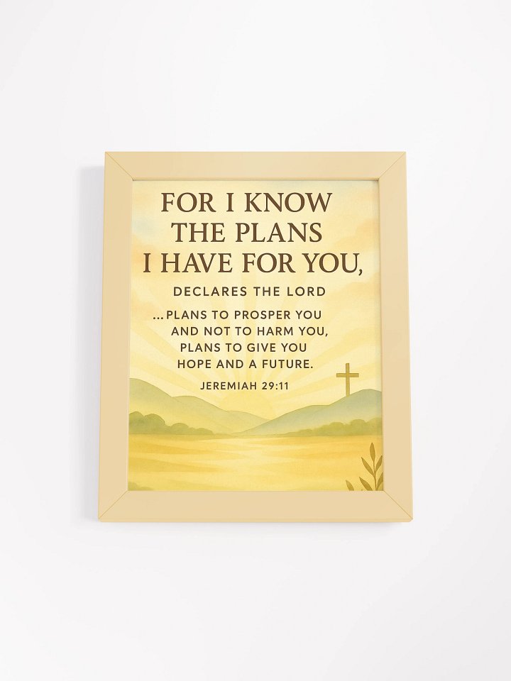 Jeremiah 29:11 Wall Art – Plans to Prosper You | Christian Scripture Wall Decor product image (4)