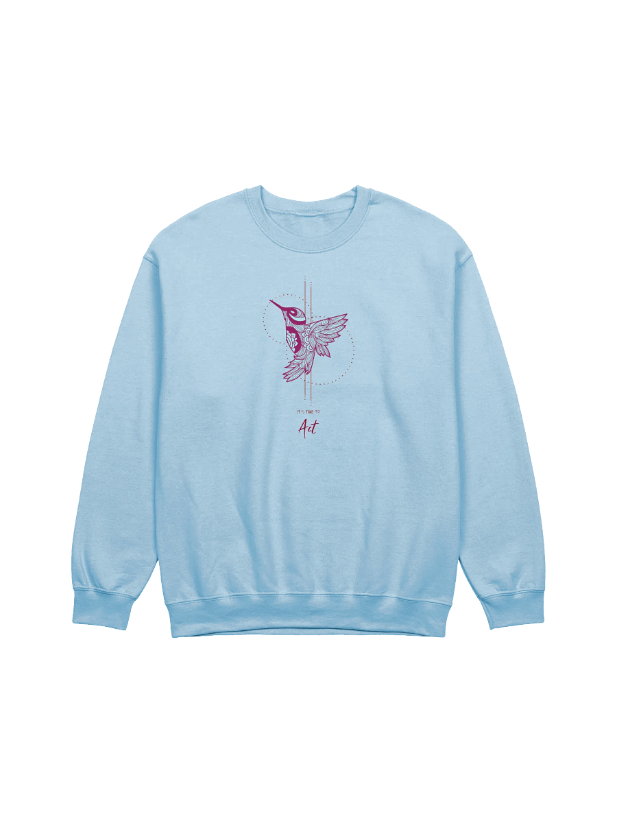 Floral Hummingbird Flight Crewneck product image (1)