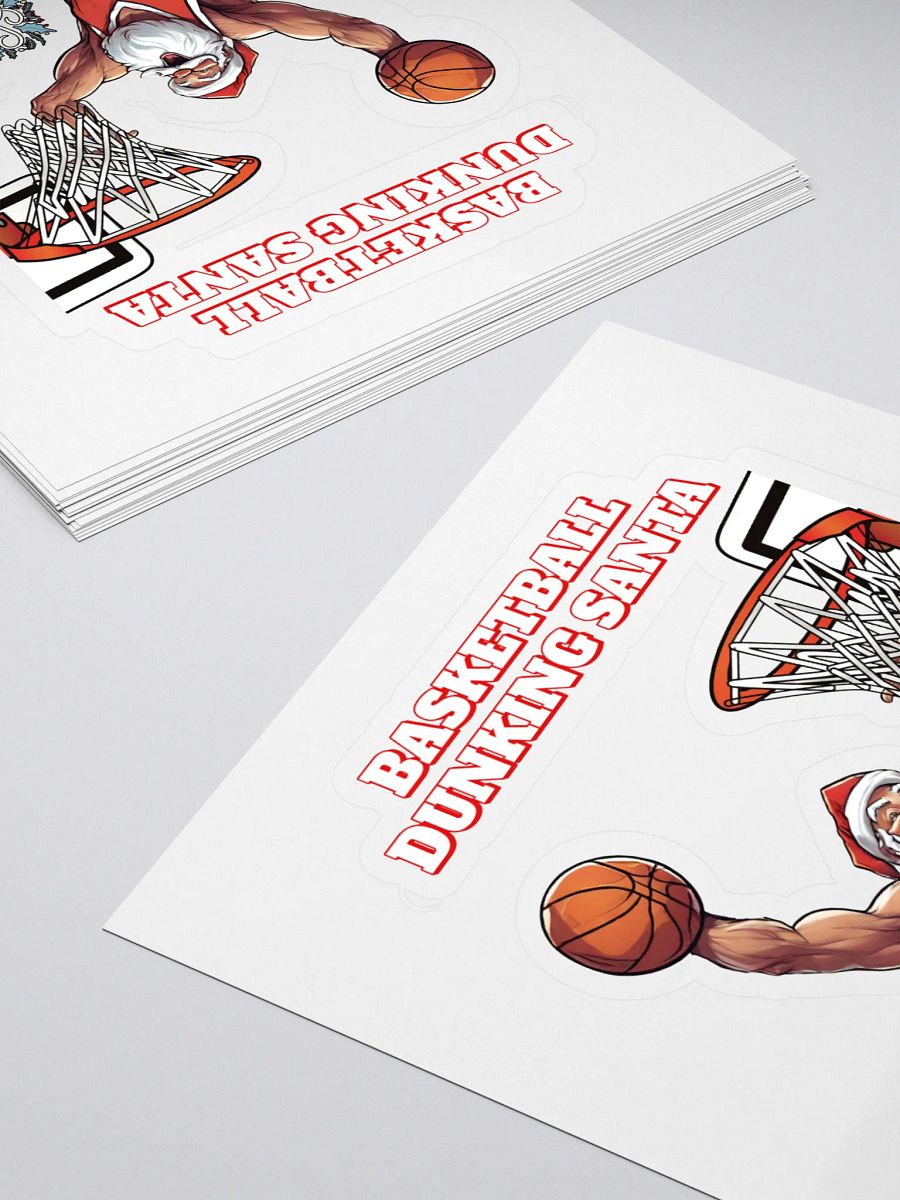 Basketball Dunking Santa Sticker product image (4)