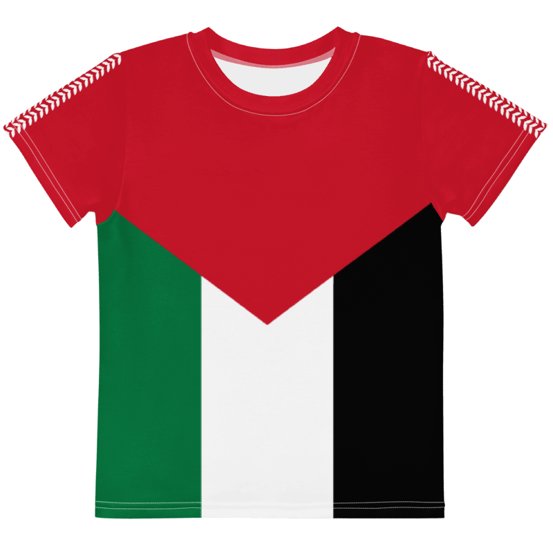 Palestine Flag Olive Vine Short Sleeve Kids T-shirt product image (1)