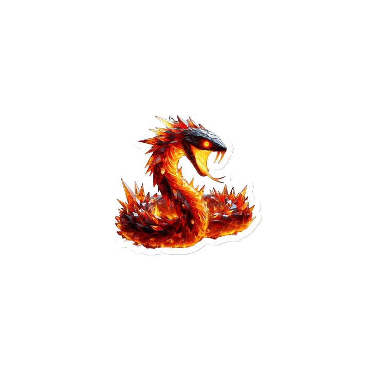 Crystallized Fire Snake #1 Die-Cut Magnet product image (1)