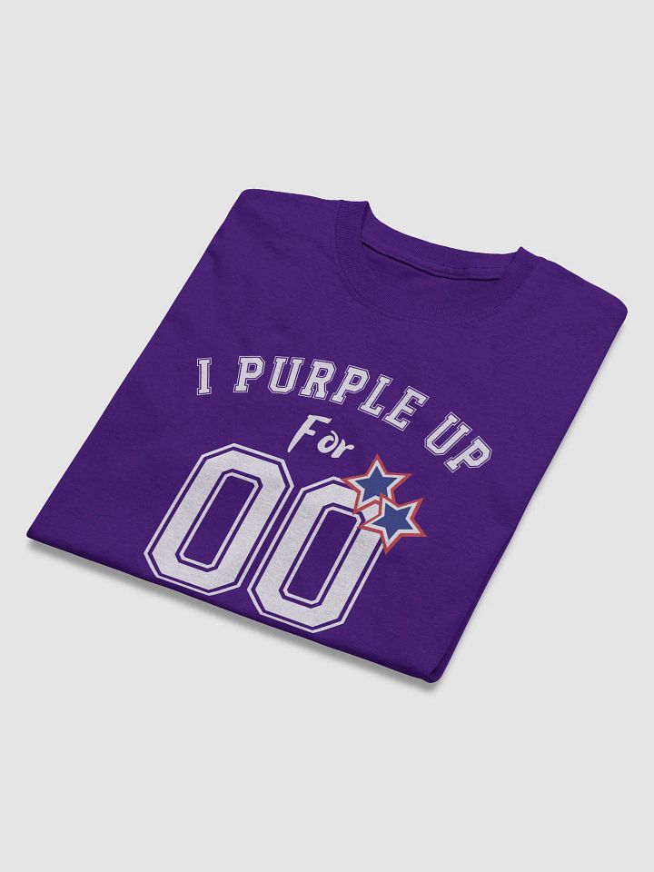 Purple Up For Military Child Month Tee For Men And Women With Red White And Blue Stars product image (2)